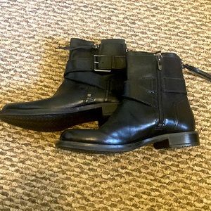Ecco booties with buckle & tassel